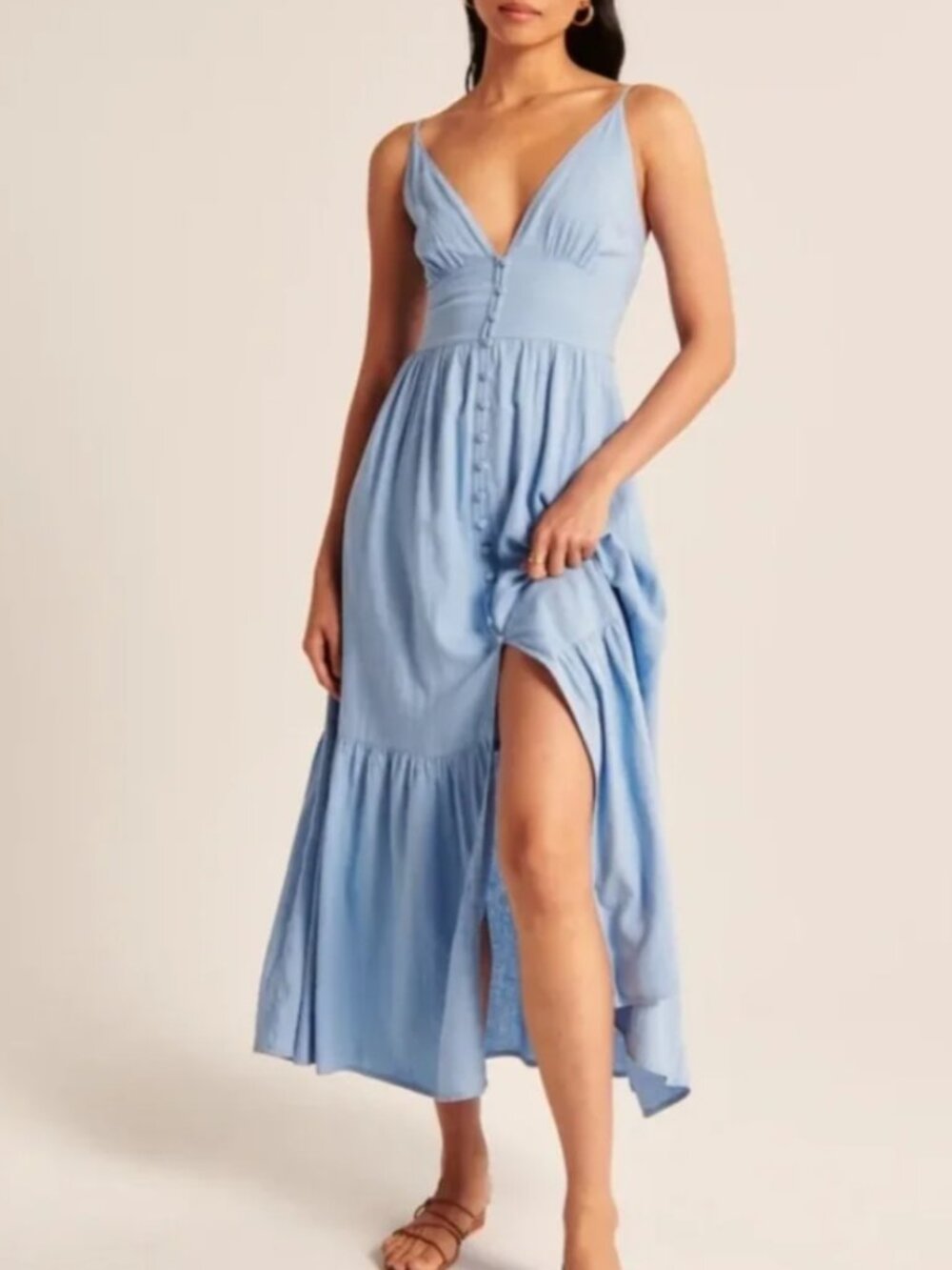 Abercrombie Button-Through Maxi Dress